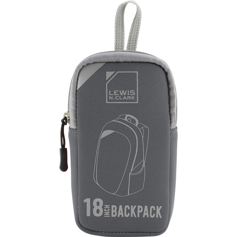 Lewis N. Clark Packable Backpack with Neoprene Zip Pouch (LC1764)