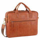 Pierre Cardin Rustic Leather Computer Bag in Cognac (PC2807)