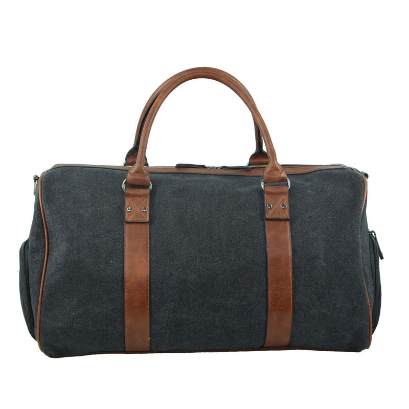 Pierre Cardin Canvas Overnight Duffle Bag in Black (PC2581)