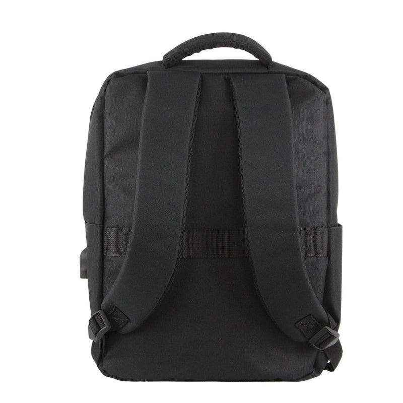 Pierre Cardin Travel & Business Backpack with Built-in USB Port in Black