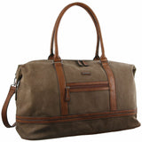 Pierre Cardin Canvas Overnight Bag in Brown (PC2578)