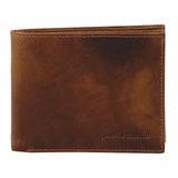 Pierre Cardin Rustic Leather Bi-Fold Mens Wallet in Cognac (PC2812)