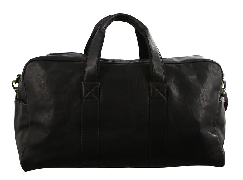 Pierre Cardin Rustic Leather Business/Overnight Bag in Black (PC2825)